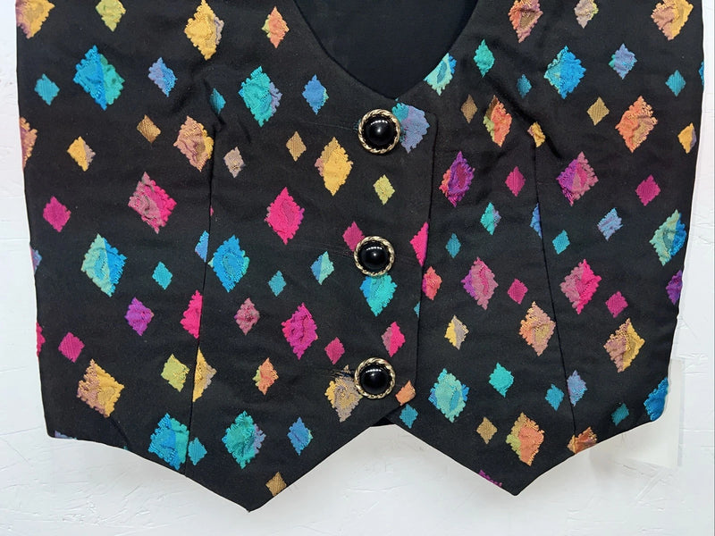 New Women’s Congress Classics Multicolor Western Show Vest Large E-601
