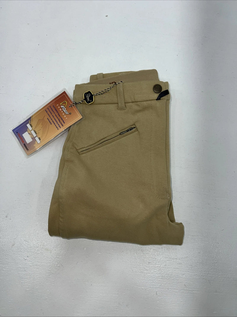 New Women’s Beige Vequi Comfort English Riding Pants. 26 L 6901 D-64
