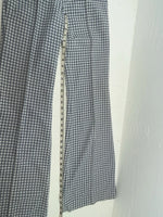 New Vintage Blue Checkered Polyester Pants #5450087 NN-153