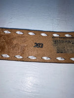 New Brown Genuine Leather Weaved And Tooled 30” Belt #203 JJ-94