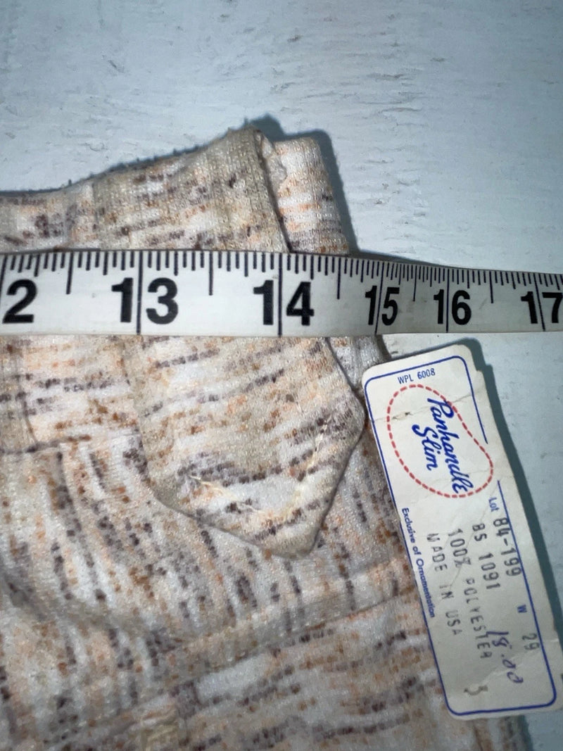 New Vintage Tan Speckled Panhandle Slim Polyester Pants #84199 XX-49