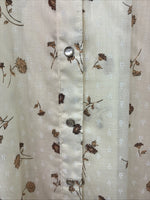 New Women’s Panhandle Slim Yellow Floral Long Sleeve Pearl Snap Size 12 KK-36