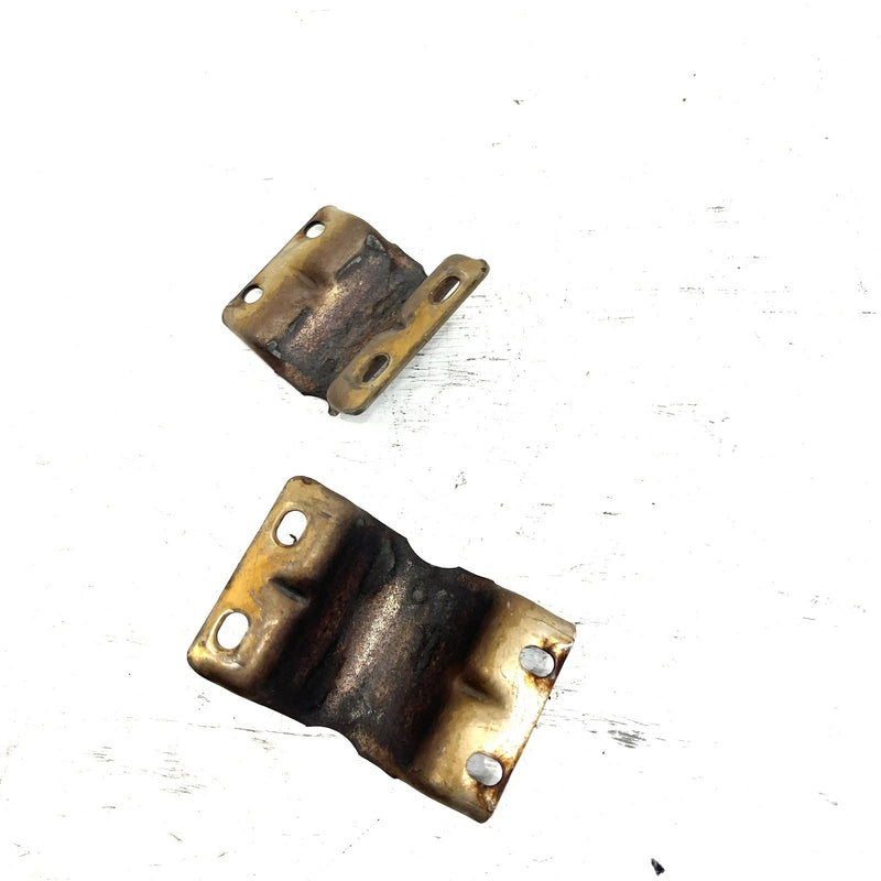 2004 John Deere Trail Buck 650 EXT OEM Exhaust Shield Clamp Pair 707600165 AJ1.1