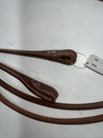 New Cowboy Pro Brown Leather 5/8” X 84” Split Reins #107AL W-6
