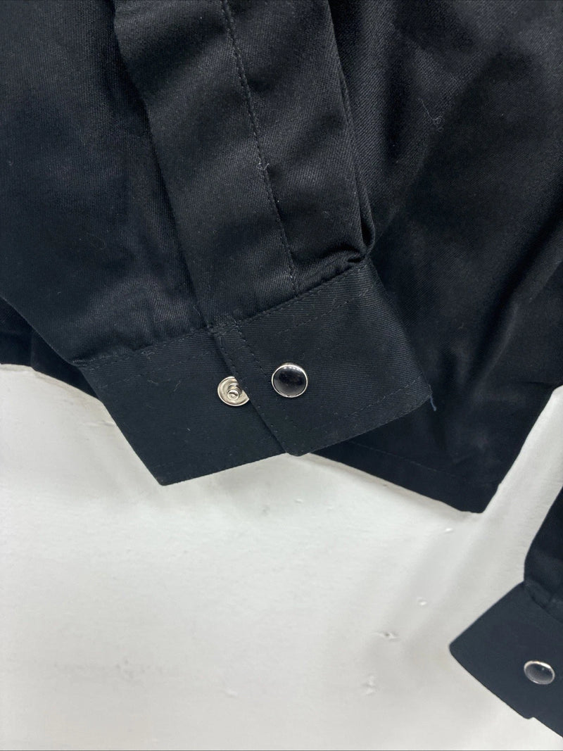 New Woman Western Express Black Deigned Long Sleeve Pearl Snap 2XL GG-49