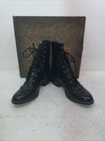 New Men’s Black Lace Up Laredo Cowboy Boots. 1220 7.5 7 1/2 E E. 1-63