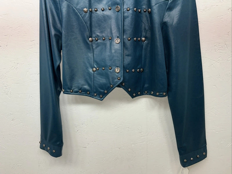 New Women’s Blue 1849 Authentic Ranchwear Short Show Jacket XS G-601