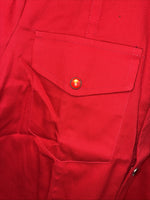 New Boys Western Express Red Long Sleeve Pearl Snap Medium DD-115