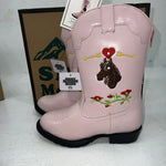 New Children’s Pink Horse Smoky Mountain Cowboy Boots. 1164 11.5 11 1/2. 24-105