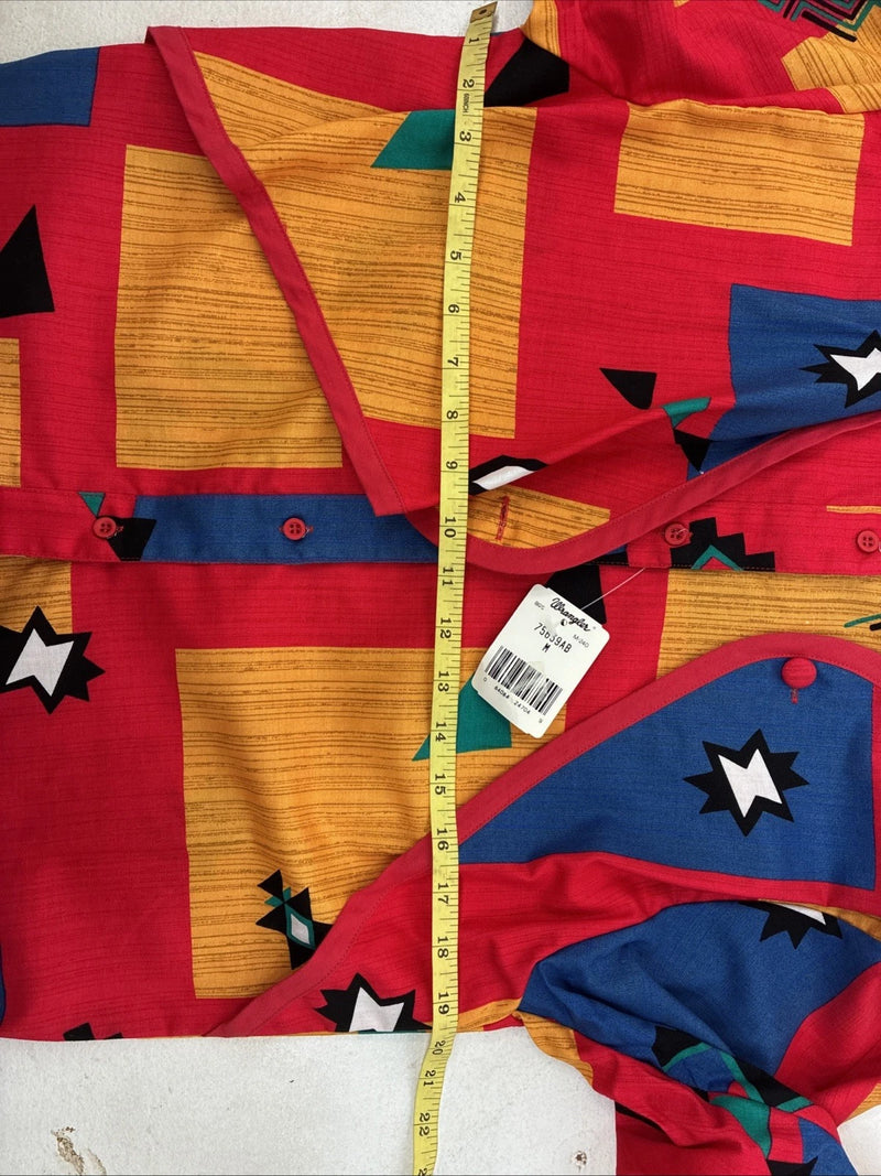 New Women’s Wrangler Multicolor Design Long Sleeve Button Up Medium YY-106