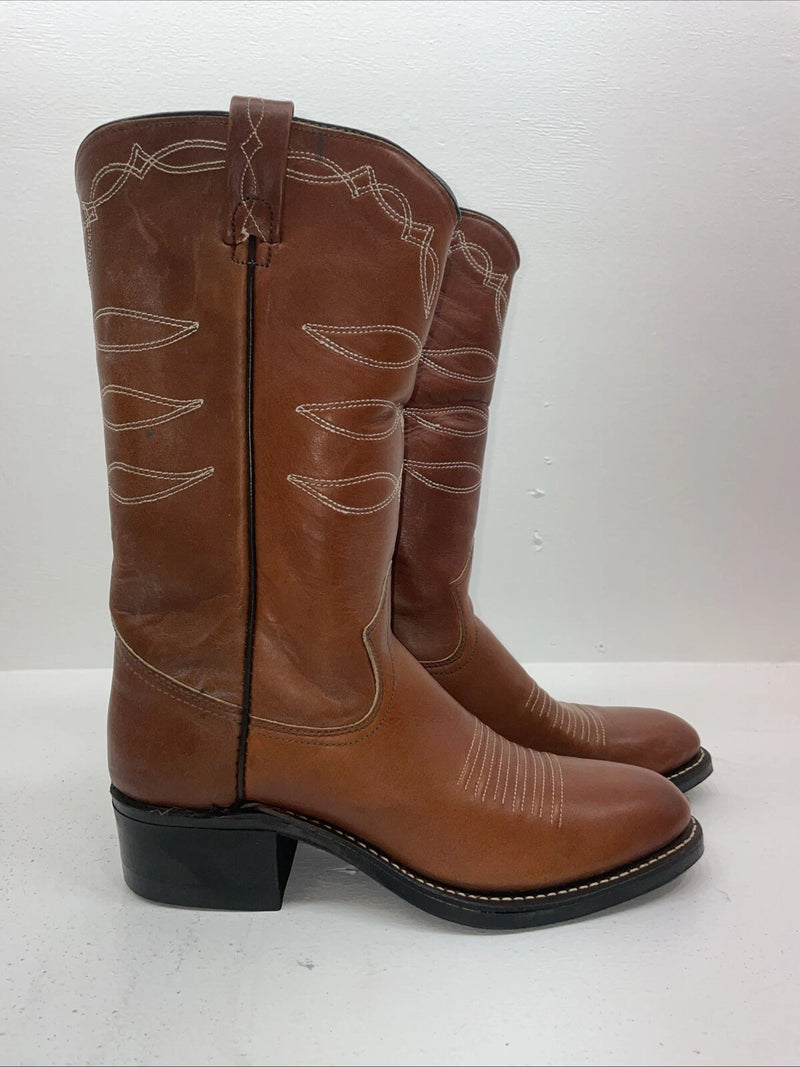 New Women’s Brown Texas Brand Cowboy Boots. M 111 8 B. 16-24