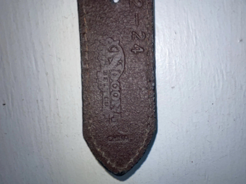 New Brown Genuine Leather Nocona Tooled And Pendent 24” Belt #N4414202 NN-76