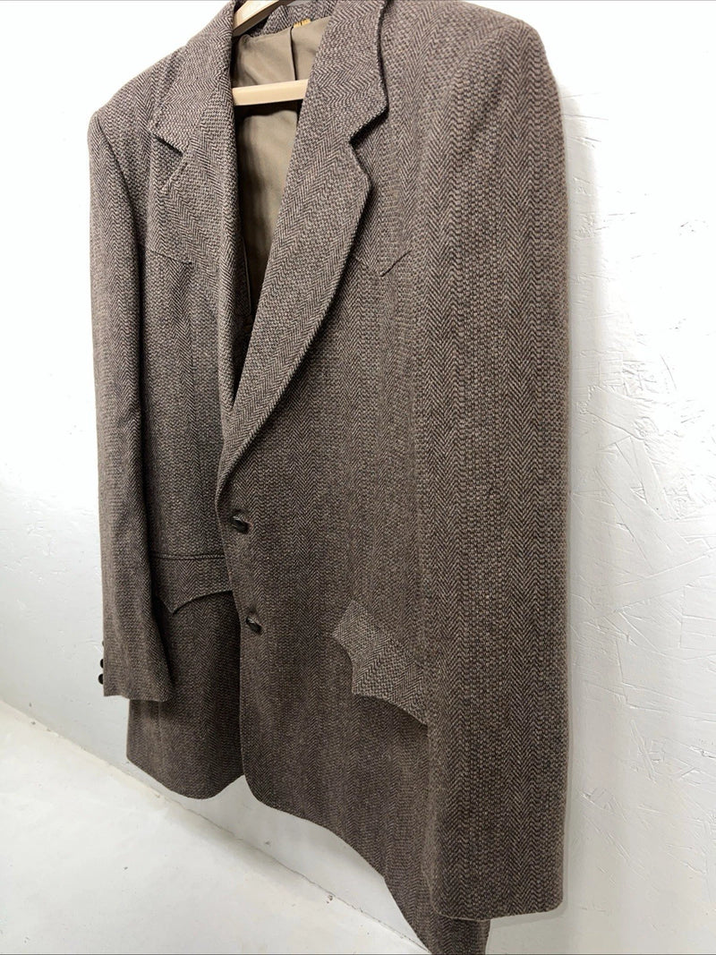 New Men’s Pioneer Wear Brown Suit Jacket 46L #12580 HH-605