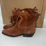 New Women’s brown With Fringe Kenny Rodger’s Cowboy Boots. 5.5 5 1/2 M. 20-47