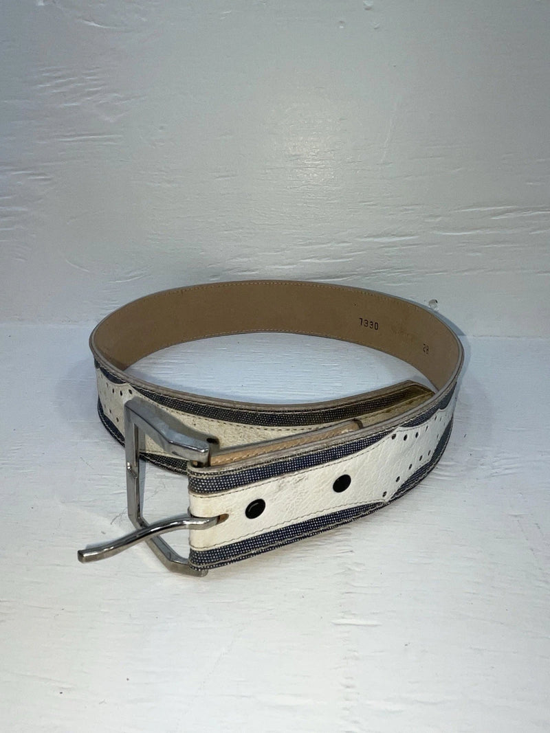 New Blue Genuine Leather 28” Belt #7330 Z-171