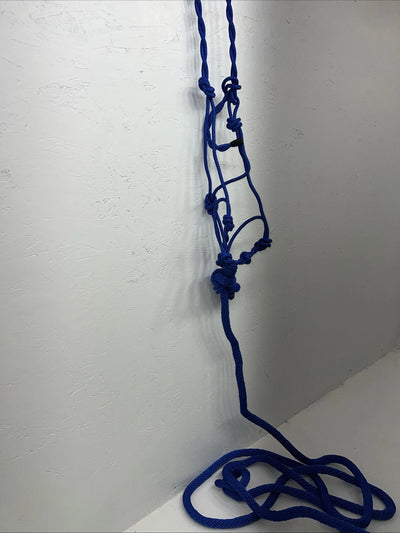 New Tough 1 Blue Training Halter And Lead Rope #50-1095 G-503