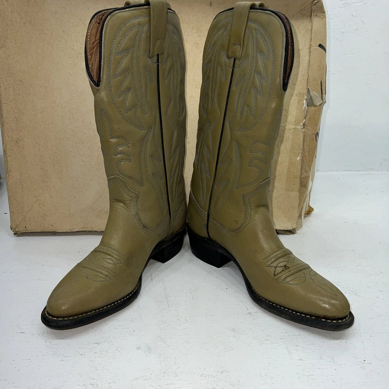 New Women’s Olive Green Texas Brand Cowboy Boots. L85 6 M. 20-87