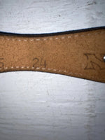 New Brown Genuine Leather Nocona Silver Animal Pendent 24” Belt #605 NN-62
