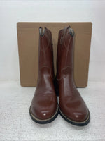 New Kids Brown Texas Brand Cowboy Boots. 3202 3.5 3 1/2 D. 23-150