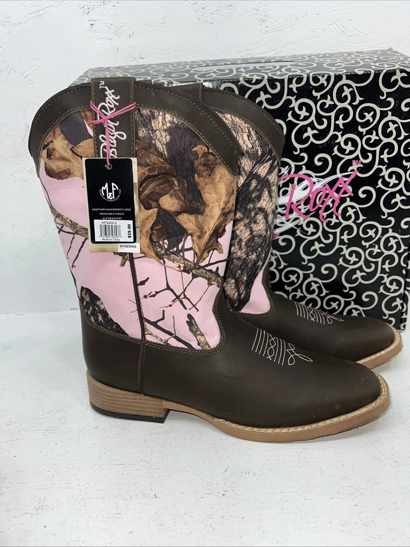 New Women’s Camo Blazin Roxx Cowboy Boots. 6 M. 19-28