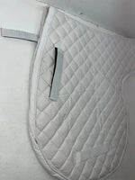 New Tough 1 Equiroyal White English Contour Saddle Pad #30-920 FF-604