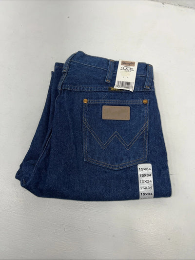 New Men’s Wrangler Cowboy Cut Original Fit Denim Jeans. 15x34 K-14