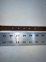 New Brown Genuine Leather Acme Tooled 28” Belt #5022 JJ-161