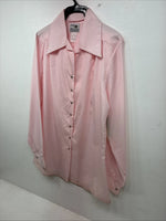 New Women’s Dickson Jenkins Pink Long Sleeve Pearl Snap Size 36 II-61