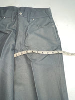 New Vintage Blue Speckled Polyester Pants #2624 OO-62