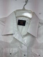 New Women’s Dickson Jenkins White Long Sleeve Pearl Snap Size 18 GG-16