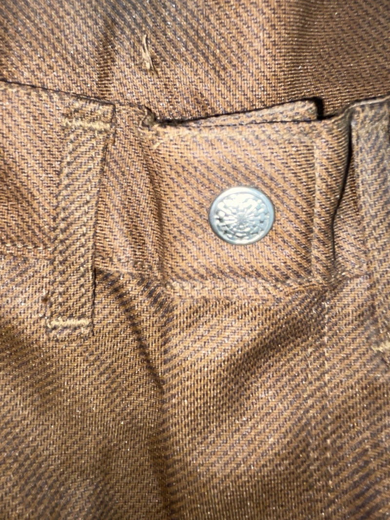 New Vintage Brown Miller Polyester Pants #2624 3A-79