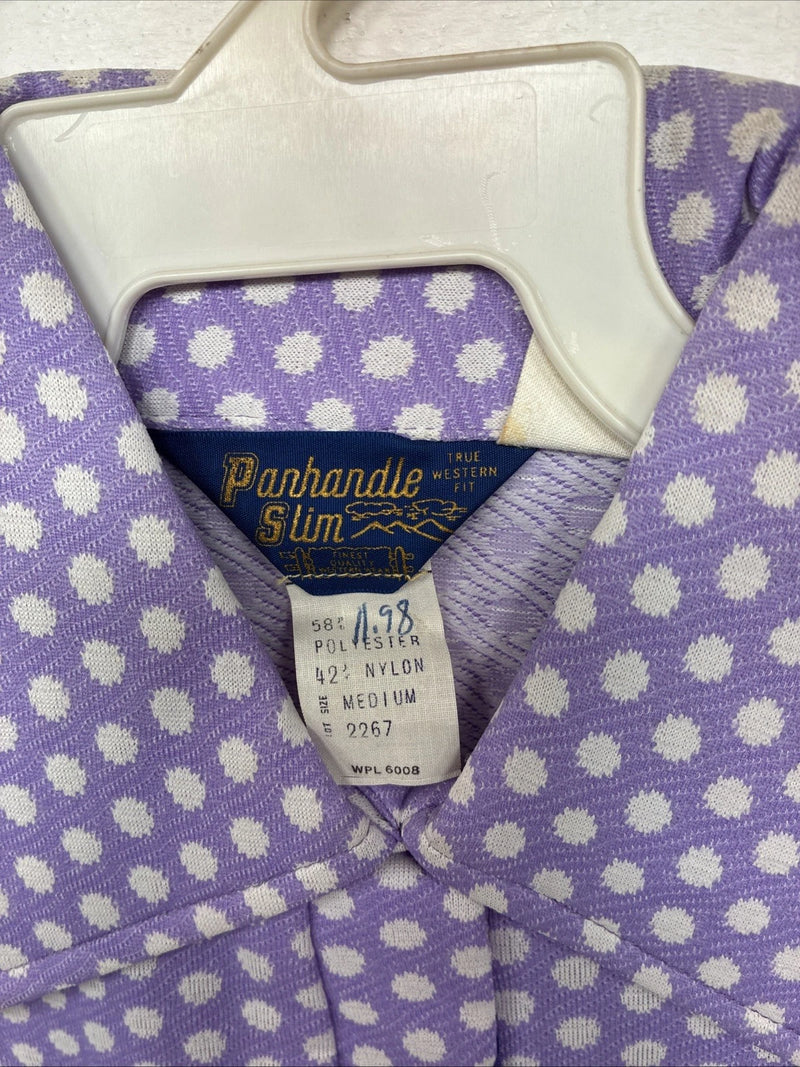 Me Women’s Panhandle Slim Purple Body Suit Long Sleeve Button Up Size 42 LL-43
