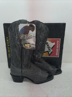 New Men’s Gray Texas Brand Cowboy Boots. 1082 7.5 7 1/2 D. 1-77
