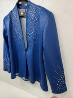 New Women’s Blue 1849 Authentic Ranchwear Small Western Show Jacket UU-70
