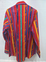 New Men’s Wrangler Multicolor Long Sleeve Button Up 17 XL DD-4