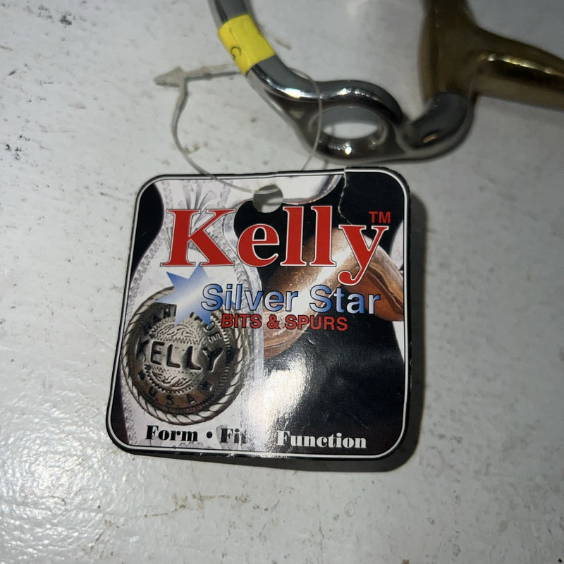 New Kelly Silver Star 5” Smooth Mouth Gag Snaffle Bit #25903 BB-502