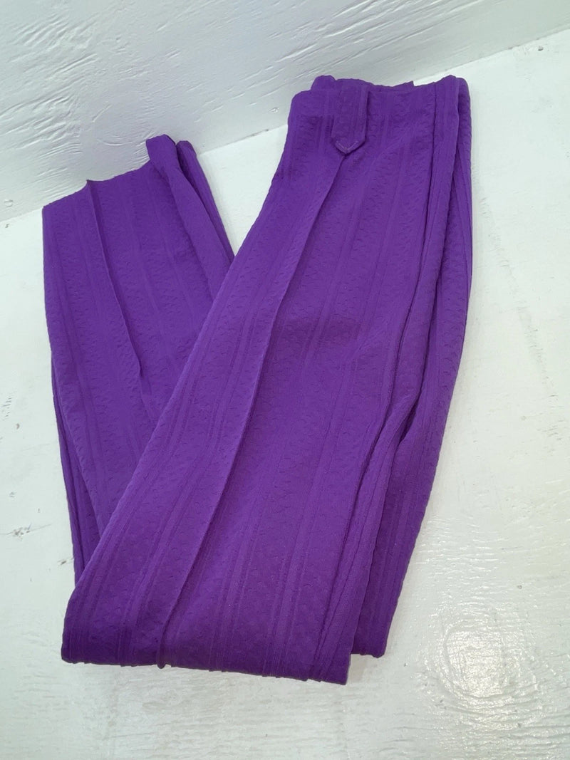 New Vintage Purple Polyester Pants VV-38