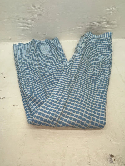 New Vintage Blue Checkered Lee Polyester Pants #2652644 VV-75