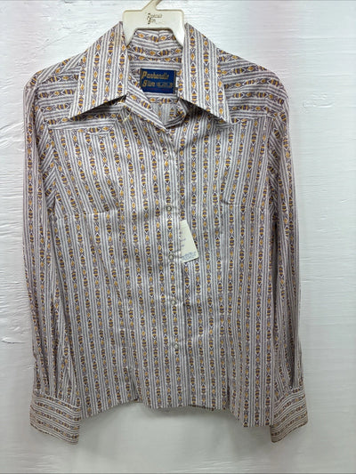 New Kids Panhandle Multicolor Design Long Sleeve Button Up Size 16 CC-99