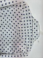 New Women’s Dickson Jenkins Blue Polkadot Long Sleeve Pearl Snap Size 30 MM-58