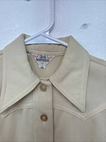 New Kids Lady Westerns Yellow Button Up Long Sleeve Shirt Size 10 MM-77