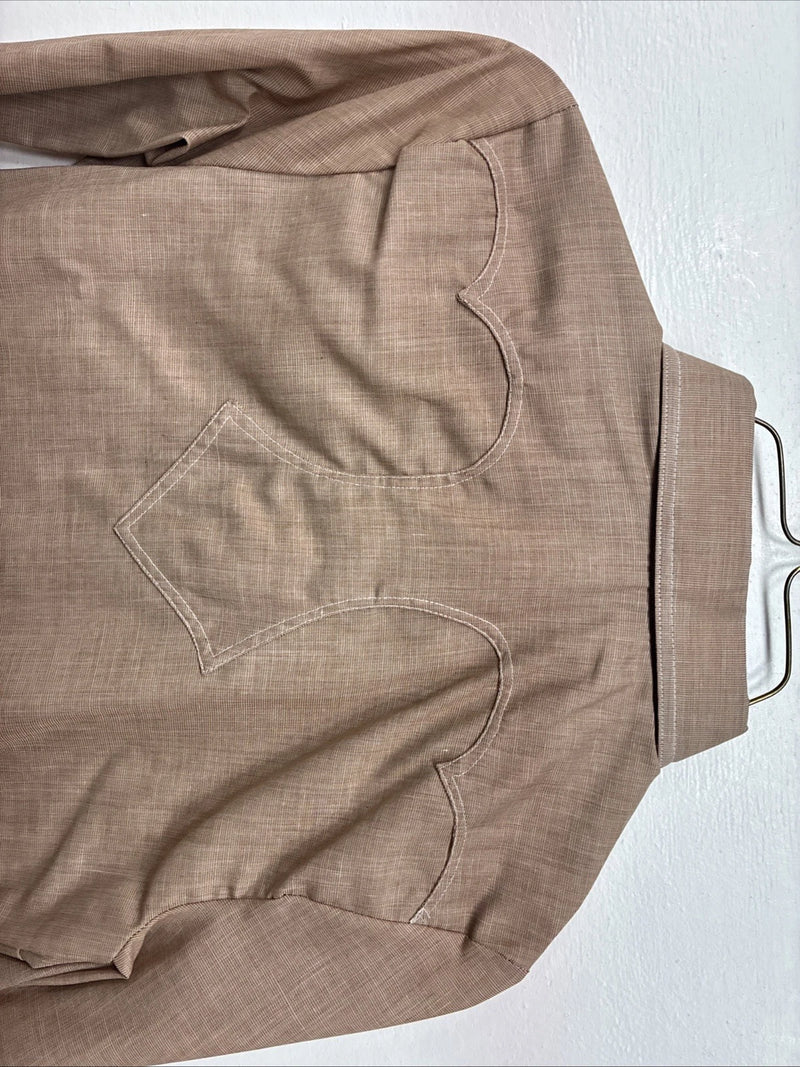 New Women’s Panhandle Slim Brown Long Sleeve Button Up Size 30 KK-68