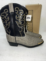 New Women’s Black Snakeskin Smoky Mountain Cowboy Boots. 1042JY 6. 19-35
