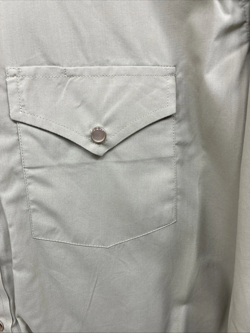 New Men’s White Horse Green Long Sleeve Pearl Snap Large CC-30