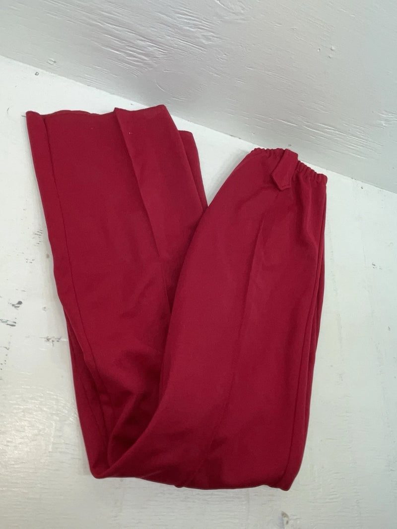 New Vintage Red Panhandle Slim Polyester Pants OO-91