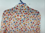 New Women’s Tem Tex Polkadot Long Sleeve Pearl Snap Size 38 II-84