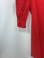 New Women’s H Bar C Red Short Sleeve Button Up Size 28 TT-63