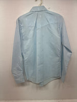 New Women’s H Bar C Blue Design Long Sleeve Pearl Snap Size 32 KK-103