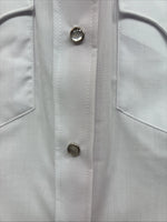 New Women’s Mesquite White Long Sleeve Pearl Snap Size 32 MM-12