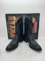 New Men’s Black Texas Brand Cowboy Boots. 5300 10.5 10 1-2 D. 7-46